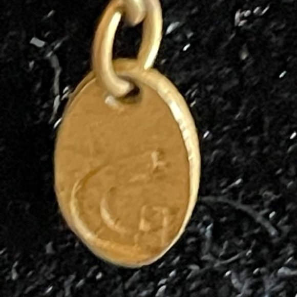 GUBO Metallic Hand-Blown Glass Fused w/ Fine Gold, Brass Chain in 22Kt Finish - Picture 4 of 10